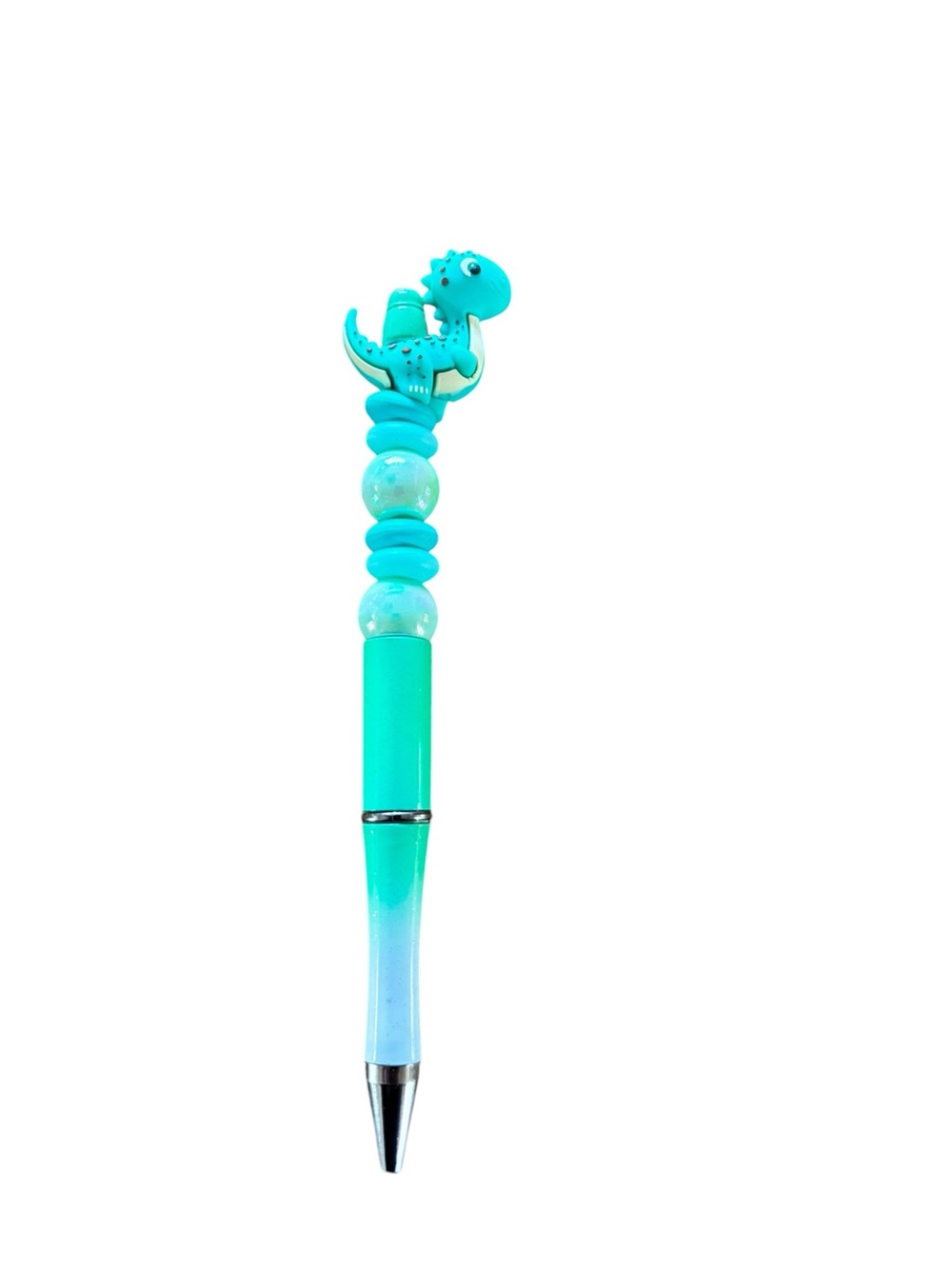 Baby Dinosaur Beaded Pen Handmade By AB INKS HANDMADE EXPRESSIONS